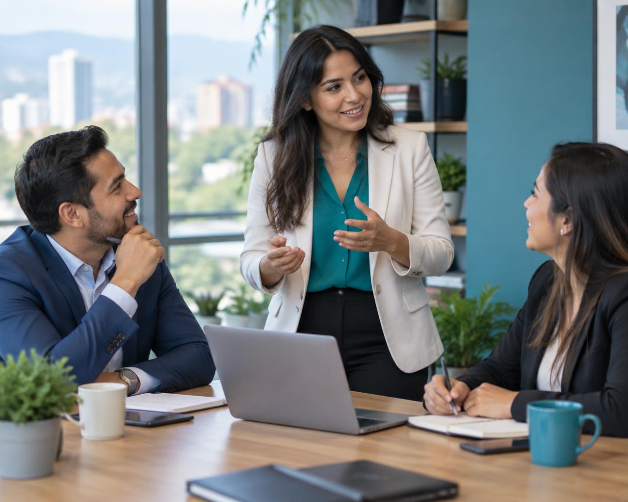 Equipo de Closelly en una sesión de asesoría con responsables de formación de una empresa.