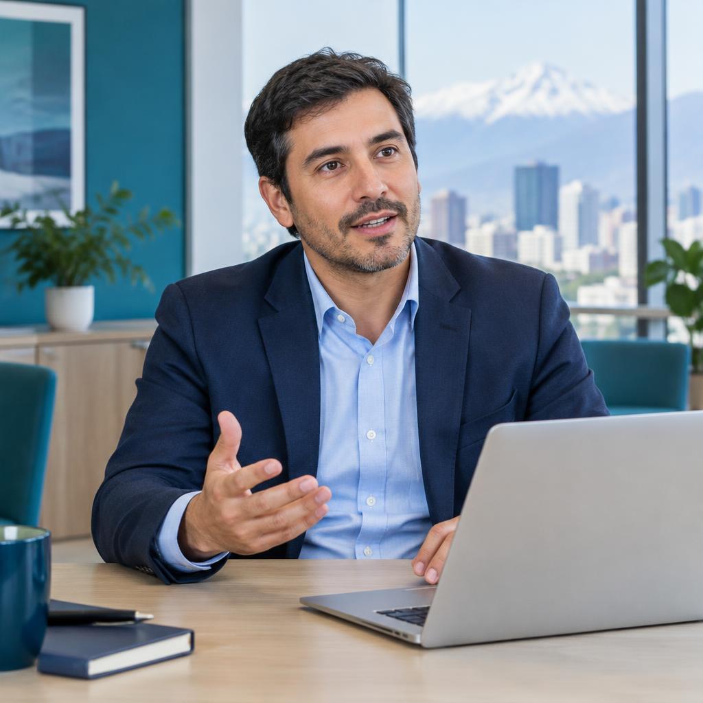 Líder conversando sobre las necesidades de desarrollo de su organización.